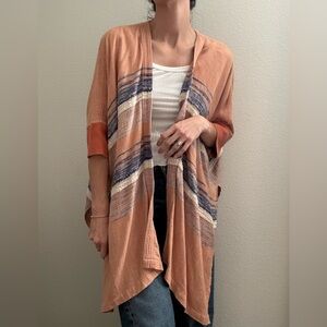 Anthropologie Striped Kimono Shawl